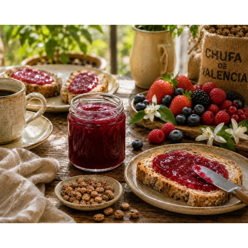 Mermelada Artesana de Chufa y Frutos Rojos | Món Orxata