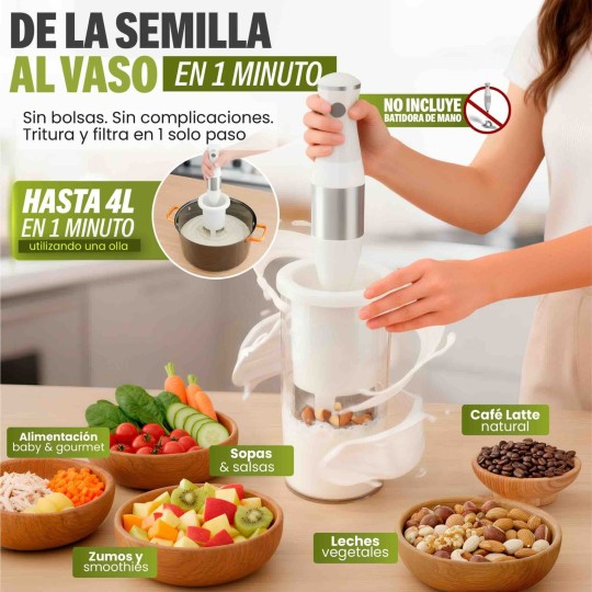 Vegan Milker® Classic | Horchata y leche vegetal casera en 1 minuto